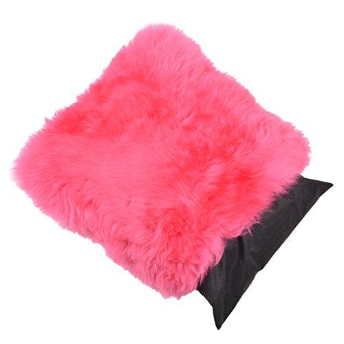 Lambland Lambland British Made One Sided Genuine Sheepskin Cushion in Fuschia