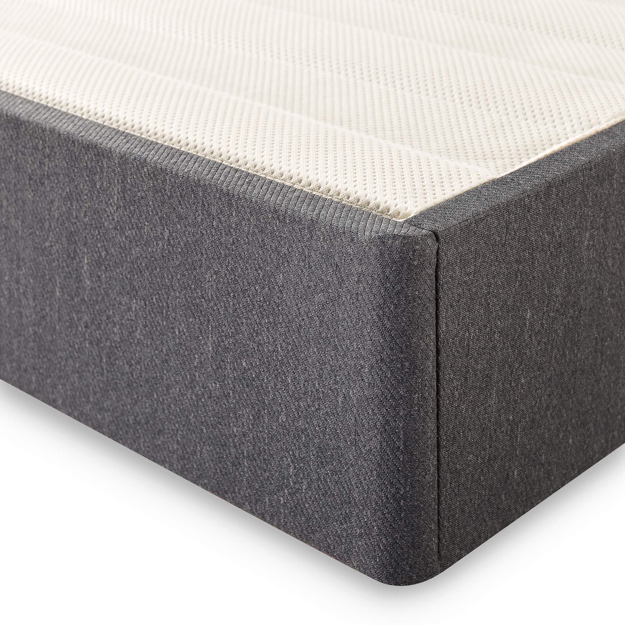 Zinus ZINUS Upholstered Metal and Wood Box Spring, 9 Inch Mattress Foundation, Easy Assembly, Fabric Paneled Design, Full