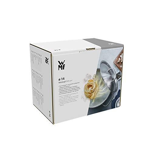WMF WMF Milk Pot Ø 14 cm Approx. l Pouring Rim Cromargan Stainless Steel Brushed Suitable for All Stove Tops Including Induction Dishwasher-Safe