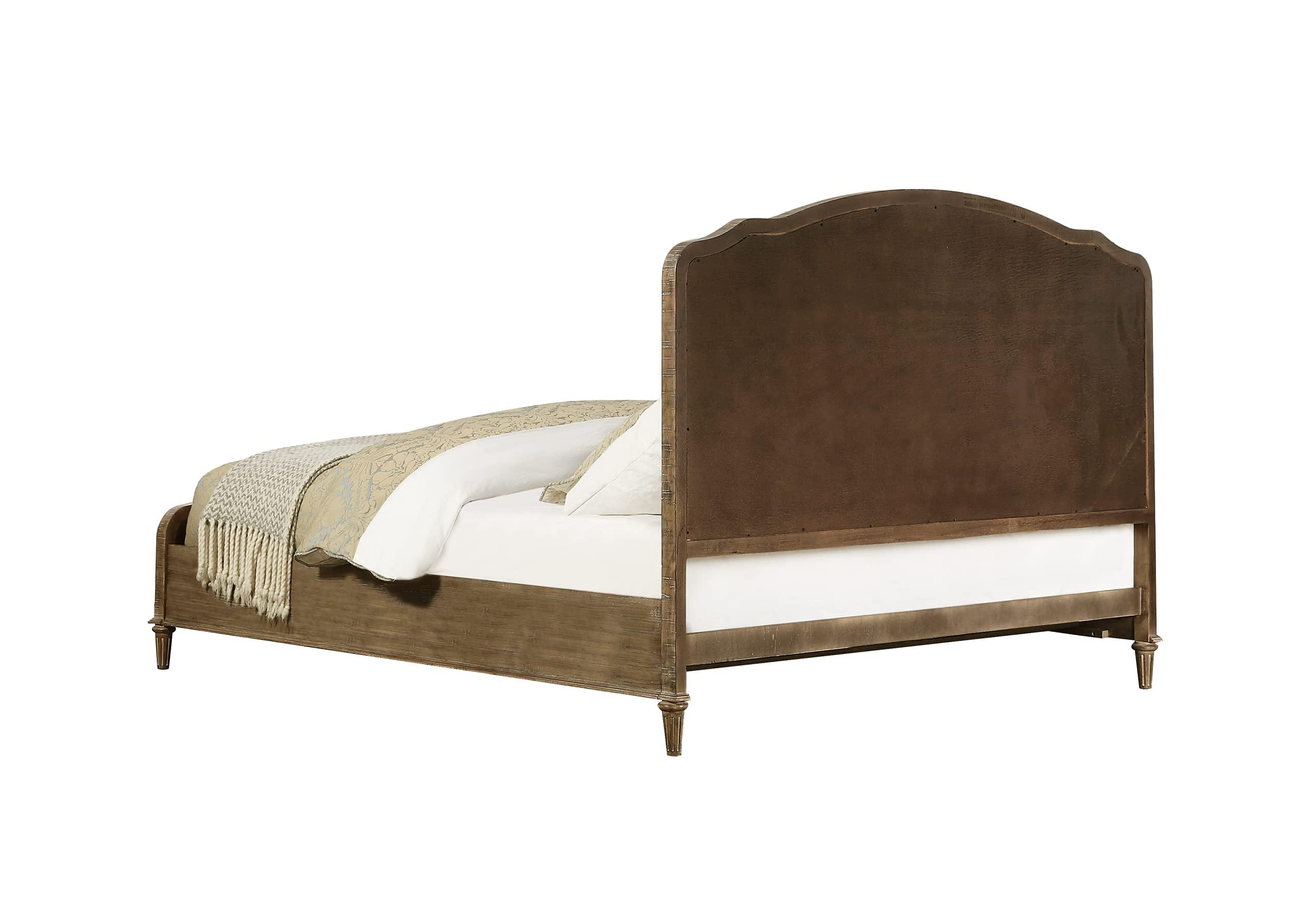 Wallace & Bay Wallace & Bay Haynes Upholstered Bed, King, Gray & Linen