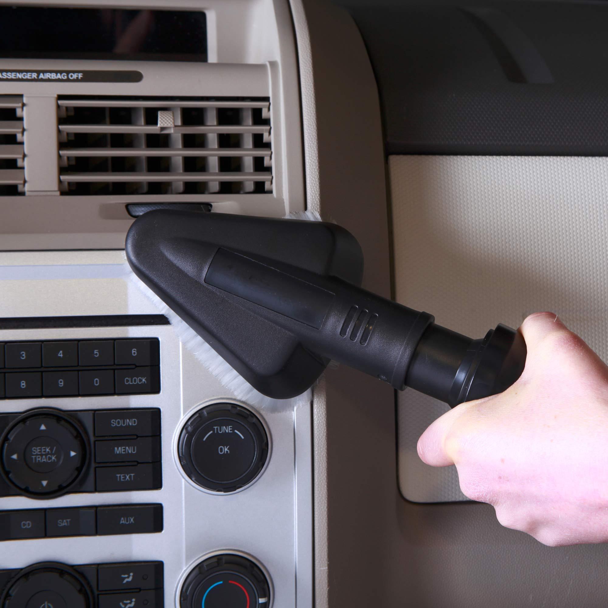 WORKSHOP Wet/Dry Vacs WORKSHOP Wet/Dry Vacs Shop Vacuum Accessories WS25052A Car Cleaning Kit for Wet Dry Vacuum Cleaners, 1-1/4-inch Vac Attachments with 2-1/2-inch Hose Adapter, Designed for Automotive Detailing