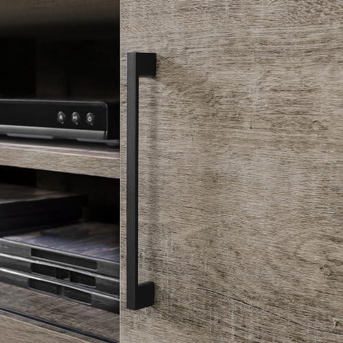 South Shore South Shore Munich 68\" Wall Mounted Media Console-Weathered Oak