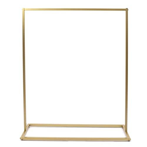 kunghei kunghei 59 Inch Hanging Clothes Rack Metal Garment Rack for Home or Boutique Clothing Store Retail Display Rack, Heavy Duty Gold Clothing Rack Closet Hanging Rod Storage Bar Floor Standing