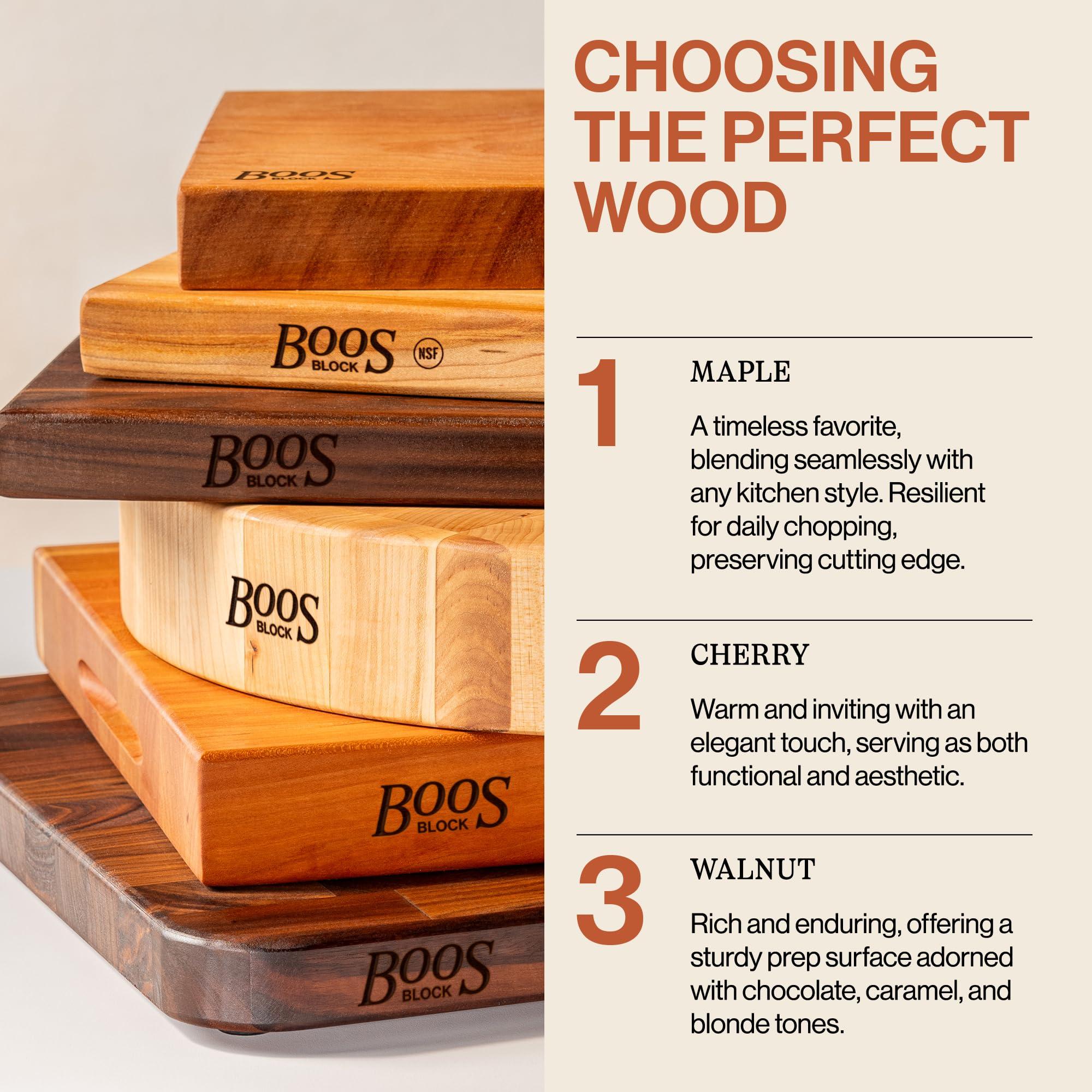 John Boos John Boos Block Chop-N-Slice Reversible Wood Cutting Board, 16\"x10\"x1\", Maple