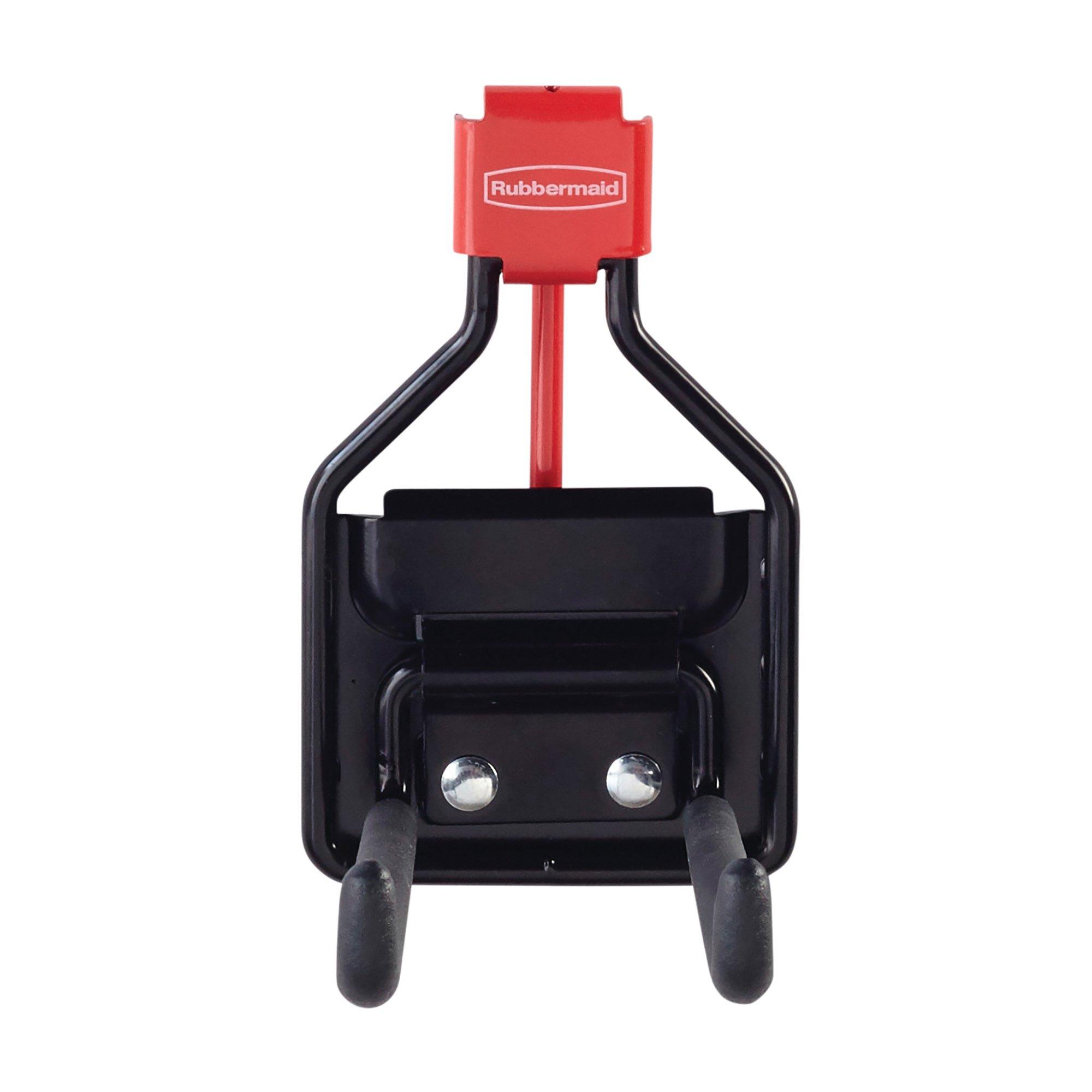 Rubbermaid Rubbermaid Shed Accessory Multi-Purpose Hook Holds up to 20 lbs, Black, Space Saving Shed Organization for Power Tools, Bikes, Sports Equipment, Shovels, Rakes