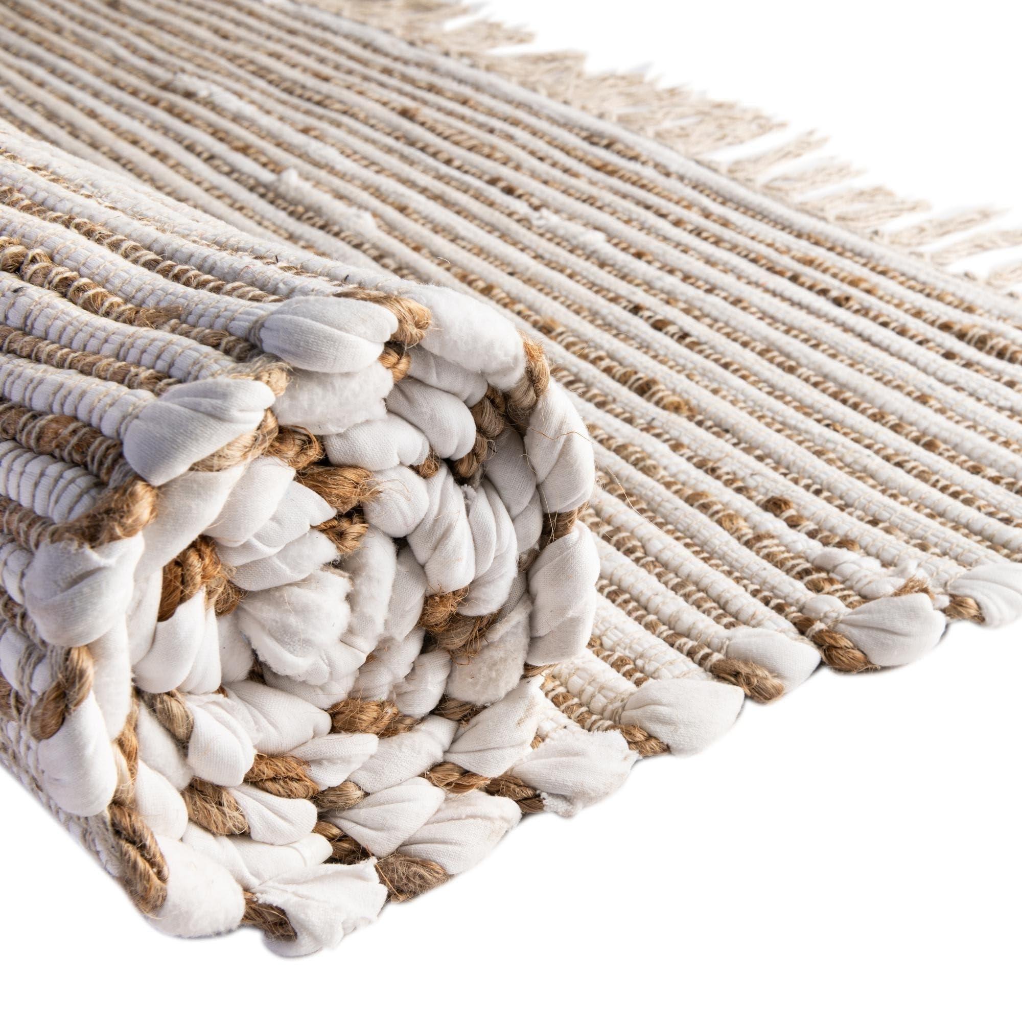 Overstock Overstock Braided Dosa Collection Area Rug 10'x14' - Gray-Beige