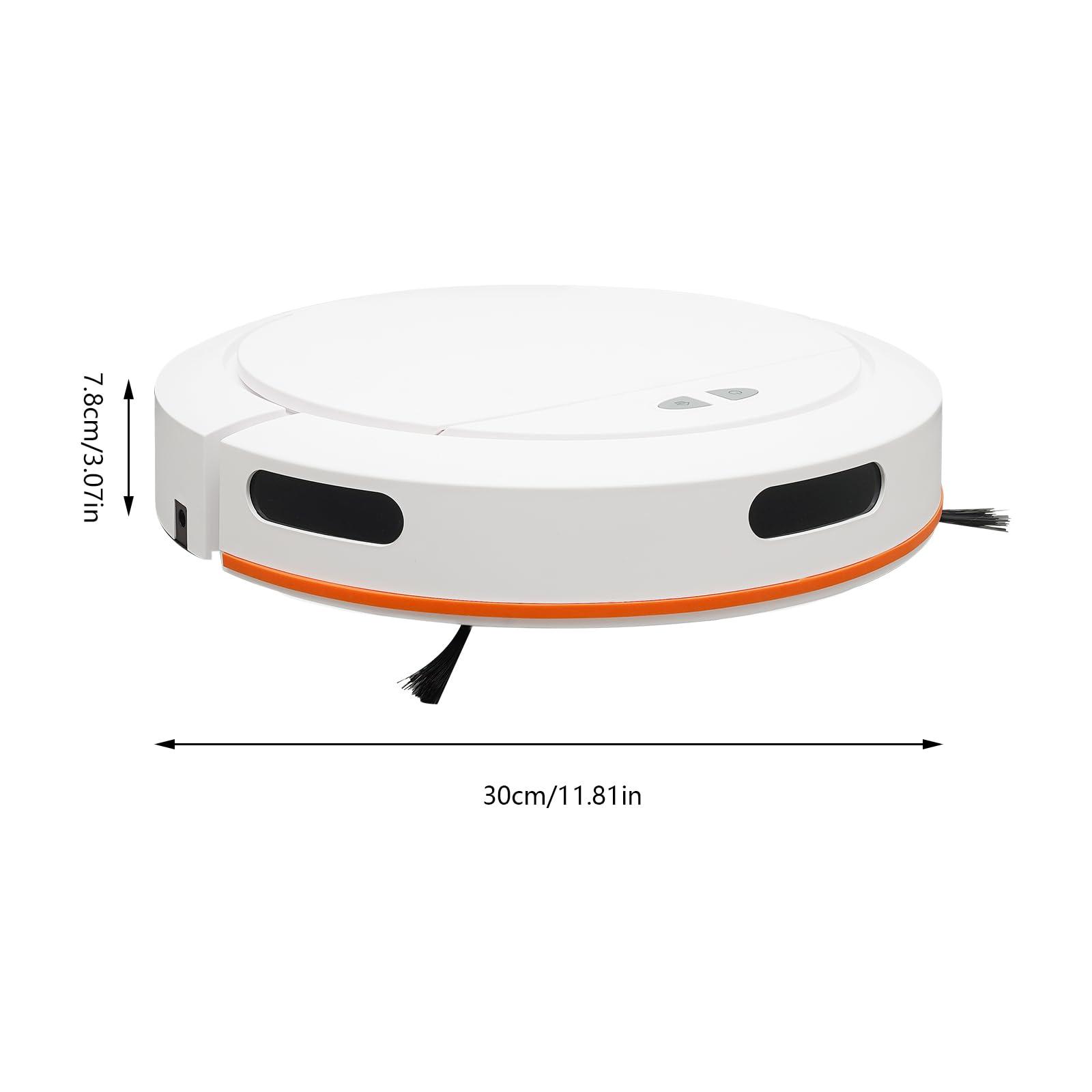 Headery Headery 3-in-1 Robot Vacuum Cleaner with 2700Pa Suction Power, APP Control,120mins Runtime,Silent 3 Cleaning Mode, Auto Self-Charge Cordless Sweeping Machine Vacuum Robot for Carpet,Pet Hair (White)