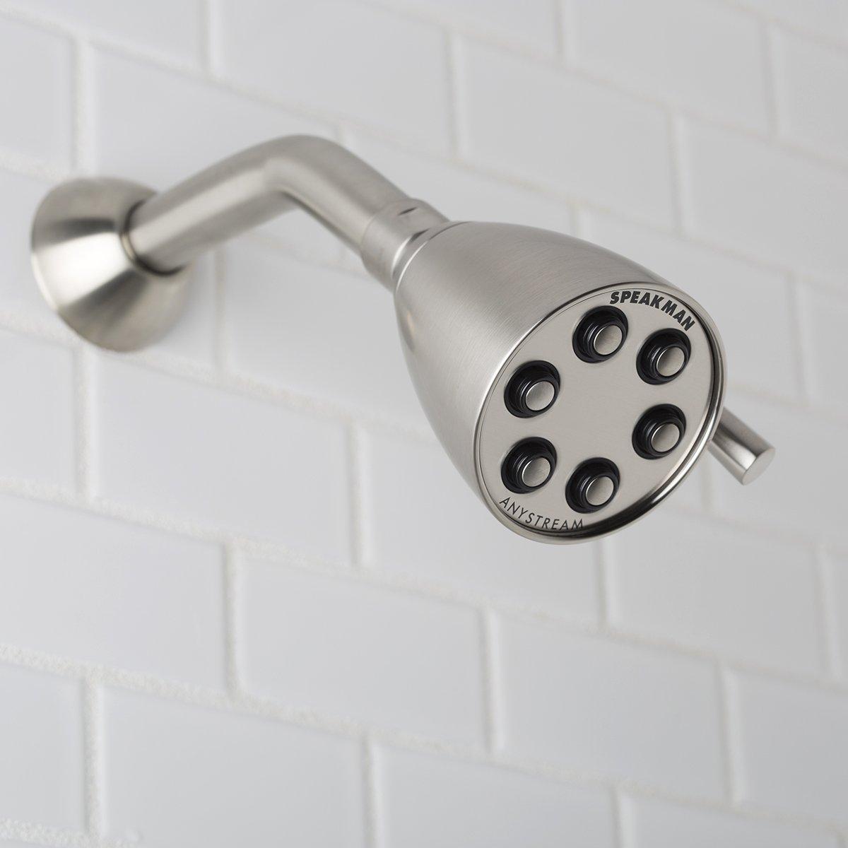 Speakman Speakman S-2252-BN Signature Brass Icon Anystream High Pressure Adjustable Shower Head, Brushed Nickel