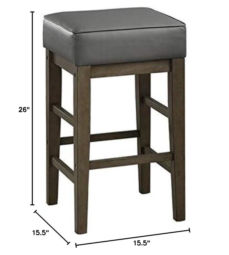Lexicon Lexicon Wrigley Counter Height Stool (Set of 2), 26\" SH, Gray