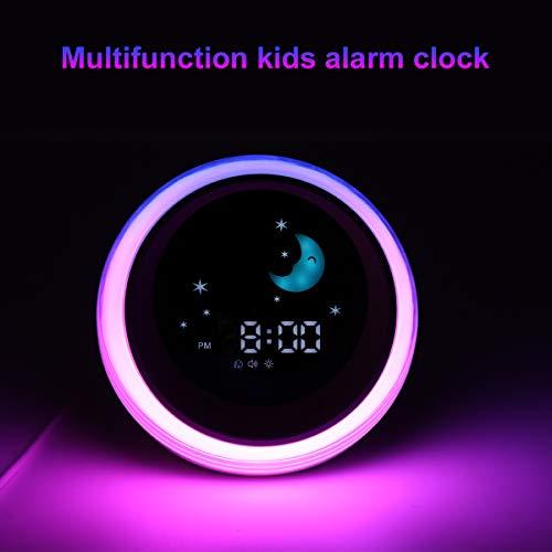ICODE ICODE Time to Wake Alarm Clock for Kids, Children\'s Sleep Trainer, Kids Wake Up Light, Sleep Sound Machine
