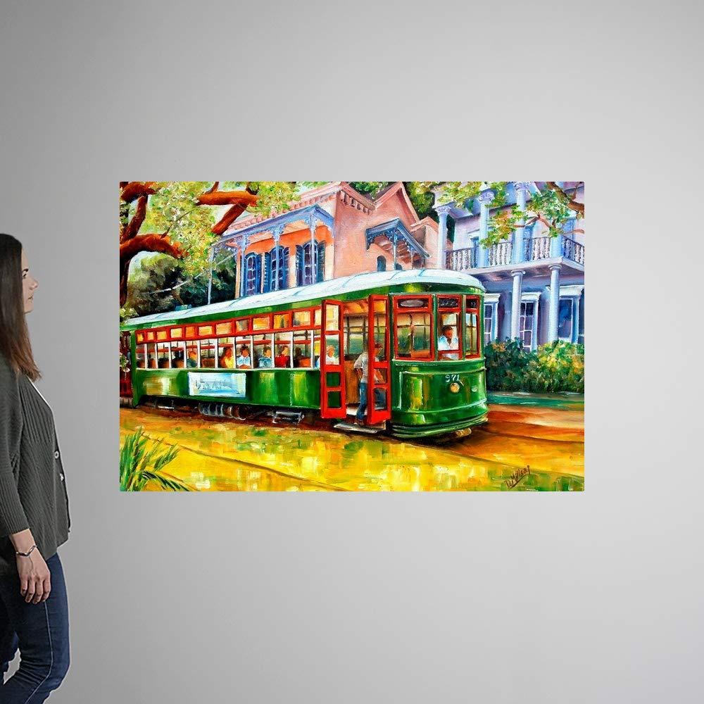 GREATBIGCANVAS GREATBIGCANVAS Streetcar in The Garden District Unframed Poster Print
