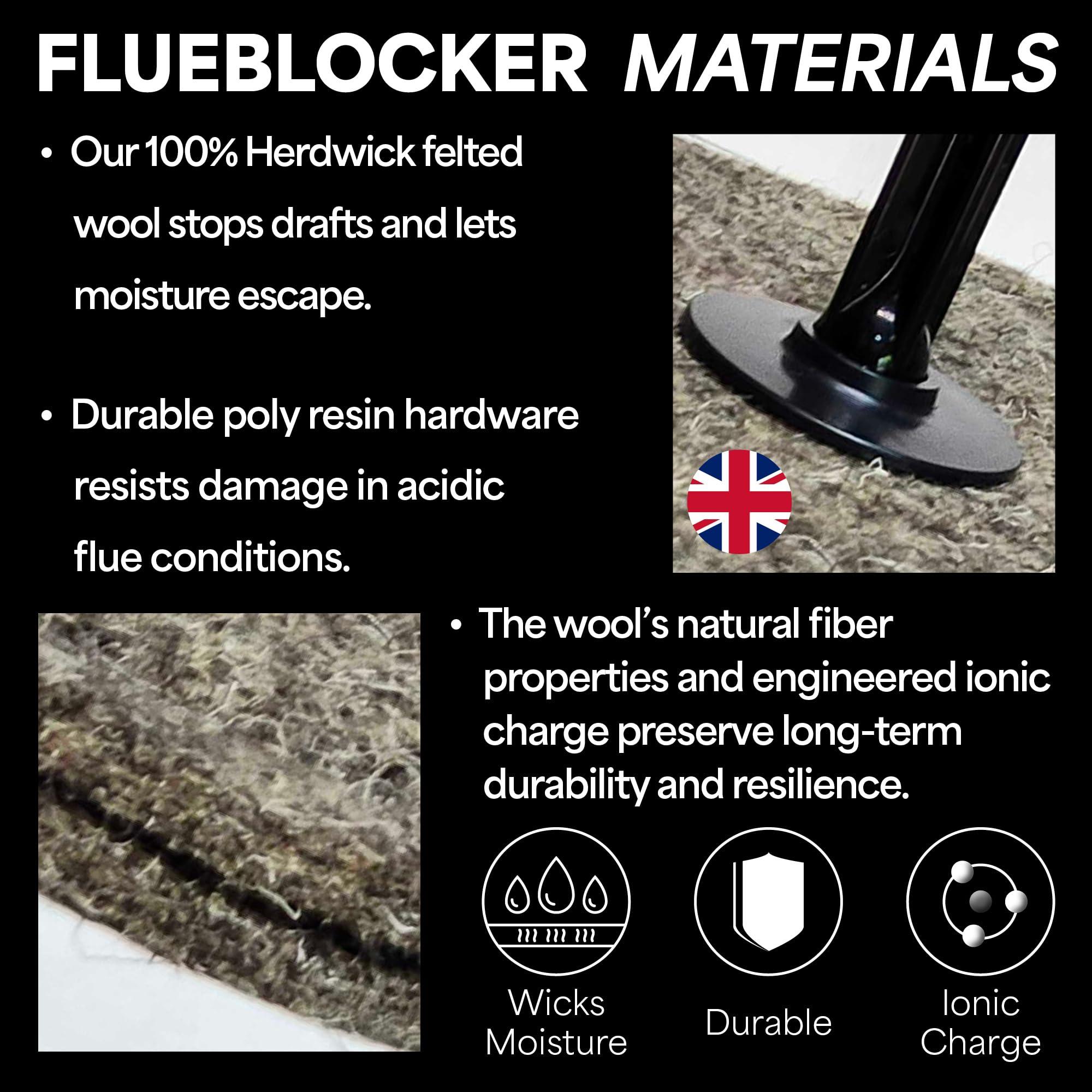 Flueblocker Flueblocker for 7"X19" Chimney Flue Chimney Sheep Fireplace Draft Stopper Plug Replacement Damper Fireplace Tool Better Than Inflatable Pillow or BalloonSave Energy Block Odor & Debris