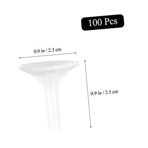 Operitacx Operitacx 300 Pcs Chocolate Torus Cake Pop Stand Cotton Candy Sticks Dessert Liners Mini Chocolate Wrapper Lids Holders Chocolate Molds Snacks Cake Pop Mold Candy Molds Graham White Plastic