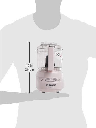 Cuisinart Cuisinart Mini-Prep Plus Food Processor, 24-Ounce Mini Food Processor to Chop Herbs, Vegetables, and Hard Cheese, 24-Ounce Work Bowl, Reversible Stainless Steel Blade, DLC-2APK, Pink