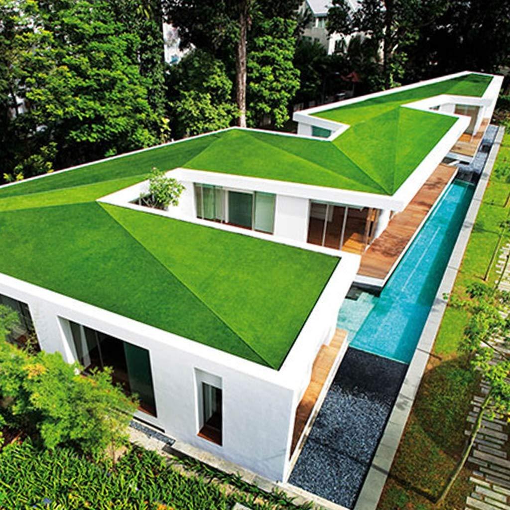 Artificial grass Artificial grass, Outdoor Turf Green Thicken 2cm Lawn Simulation Plastic Plant Balcony Roof Insulation Fake Carpet (Size : 2x4m)