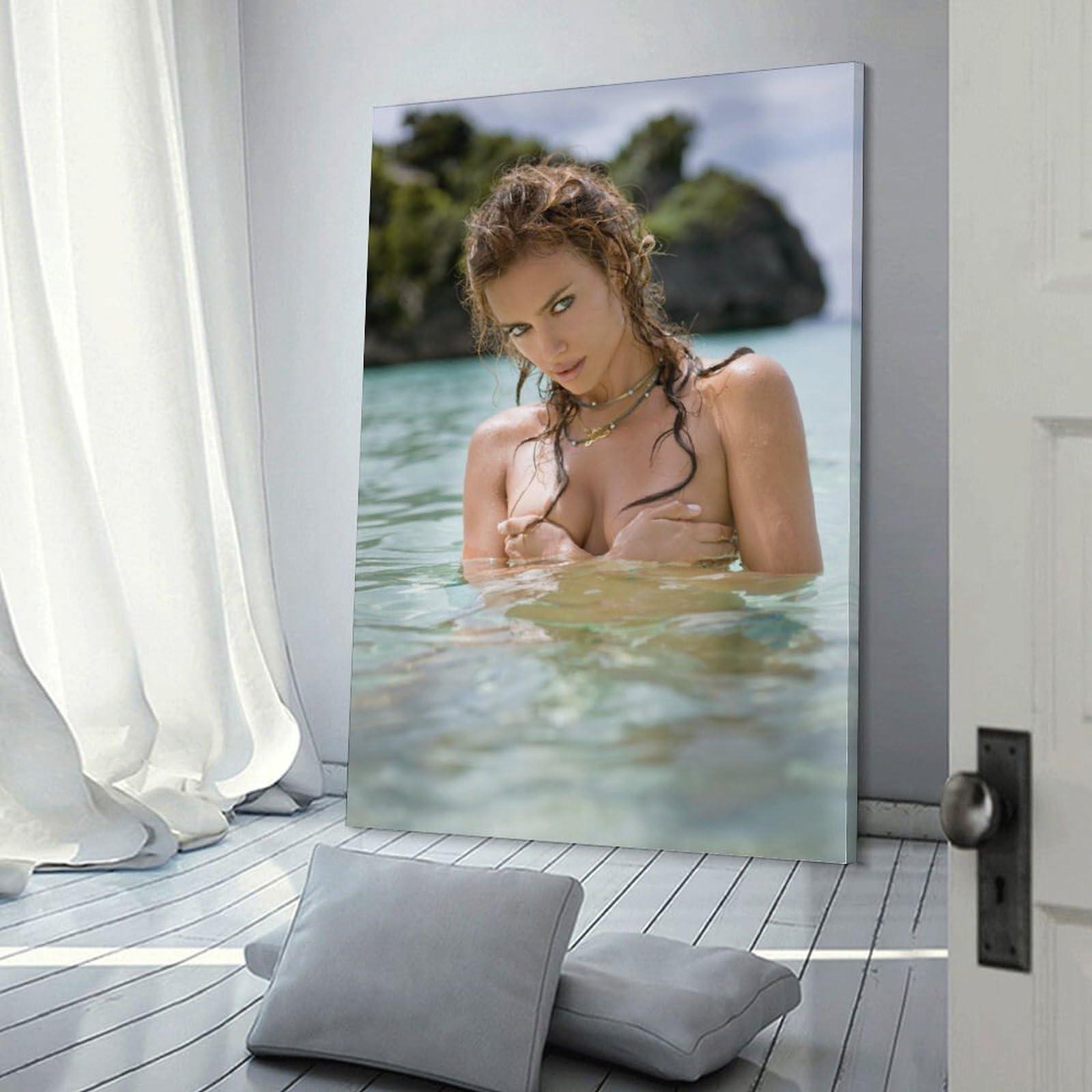 HOTOS HOTOS Irina Shayk Sexy Beauty Poster Swimsuit (23) Canvas Wall Art Poster Decorative Bedroom Modern Home Print Picture Artworks Posters 20x30inch(50x75cm)