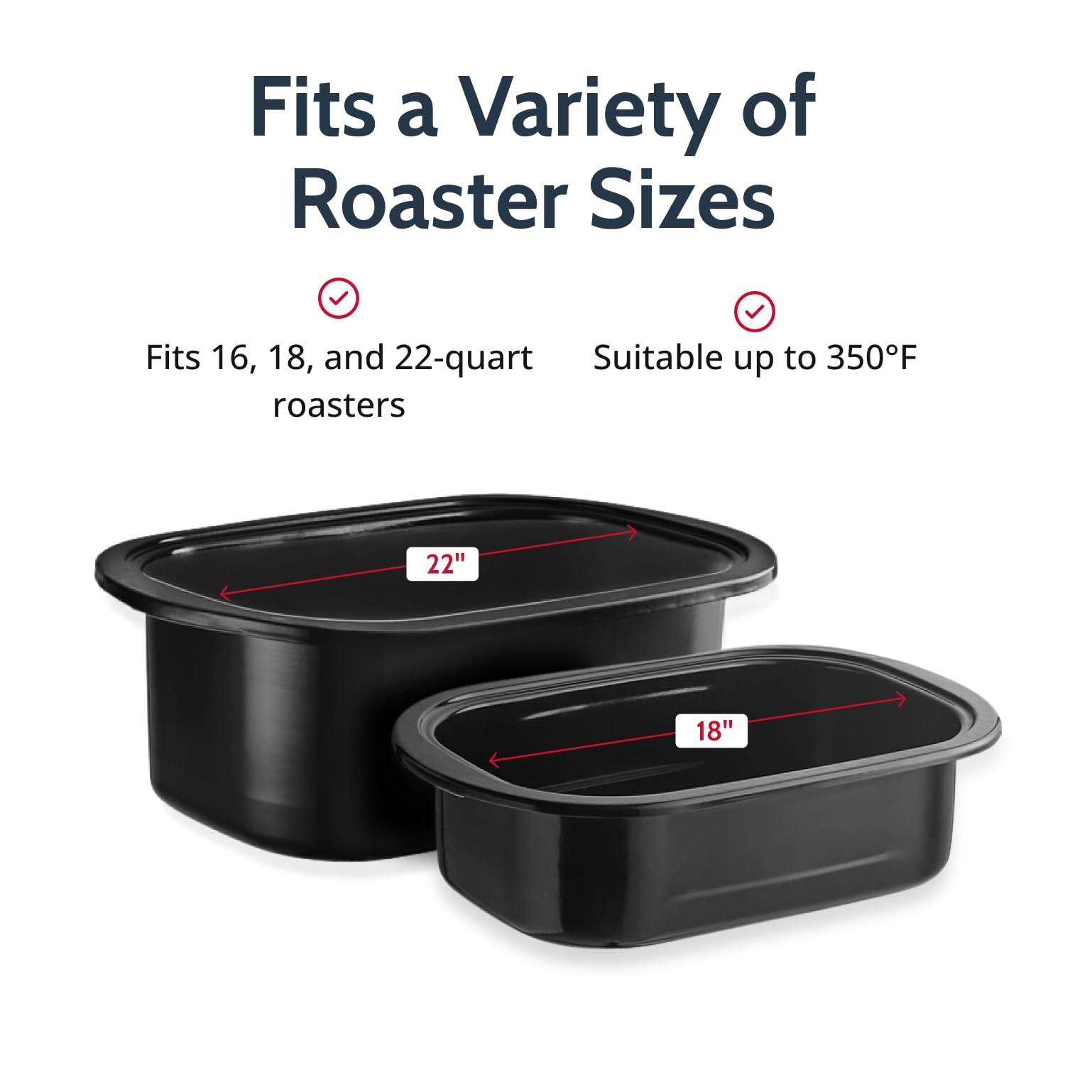 PanSaver PanSaver Cooking Liners - Disposable Electric Roasting Pan Liners for Instant Cleanup with No Scrubbing - Foil, 2 Count