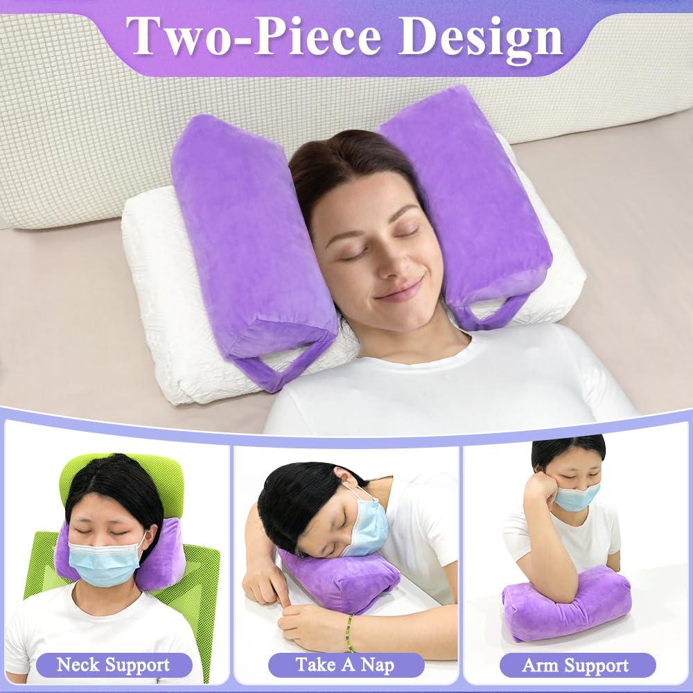 AOSSA Anti Aging Pillow for Women Anti Wrinkle Face Beauty Pillow Head Stabilizer Back Sleep Training Face Up Head Positioning Wrinkle Prevention for Face Post Surgery Pillows Support for Sleeping Upright