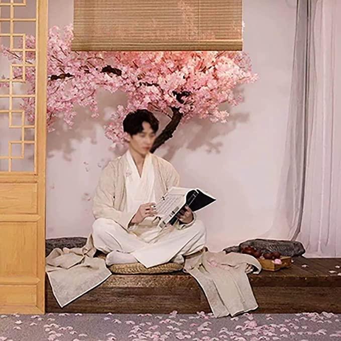 DEKIST Cherry Blossom Artificial Tree DIY Handmade Pink Tree Indoor Outdoor Home Office Party Wedding 2.52.5m/8.28.2ft