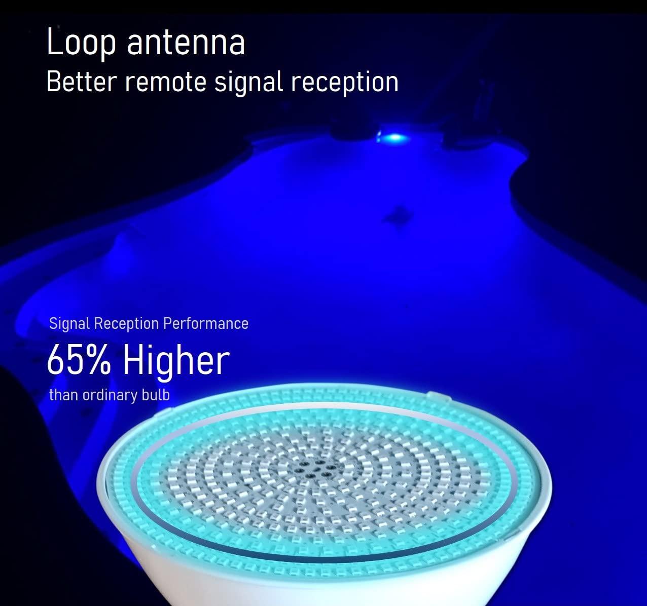 TOVEENEN LED Pool Light Bulb for Inground Pool 120V 40W with Remote Control Color Memory Replacement for Pentair Hayward Pool Lights