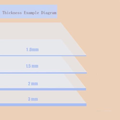 QCHIAN QCHIAN Desk Mat Transparent, Clear Desk Mat, Large Pad Table Protector, Non-Slip, Waterproof,Round Edges Desk Mat, for Kitchen Coffee Office Dining Table(Size:L(5.25ft) X W(3.28ft) X T(0.06"))