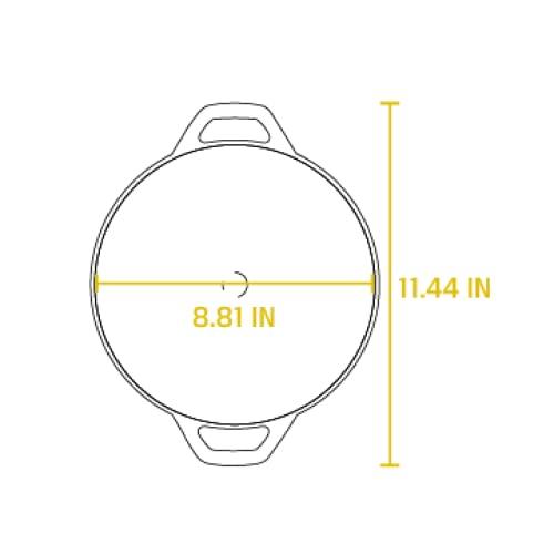 Lodge Lodge Manufacturing Company L9MW Mini Wok Cast Iron, 9", Black