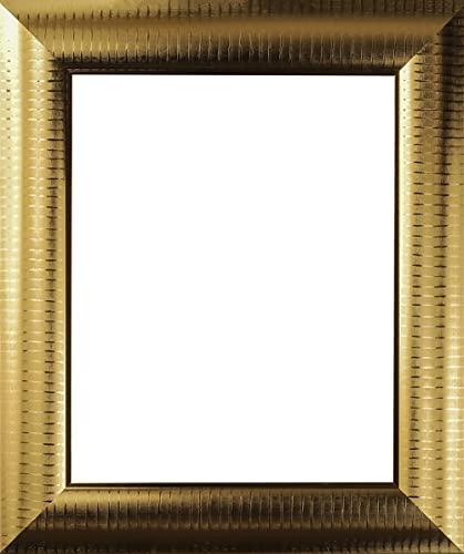 WHOLESALE ARTS AND FRAMES WHOLESALE ARTS AND FRAMES 3-5/8\" Polystyrene Millenial Modern Picture Frame 22x22 Metallic Gold by WholesaleArtsFrames-com 325 Series Made In USA