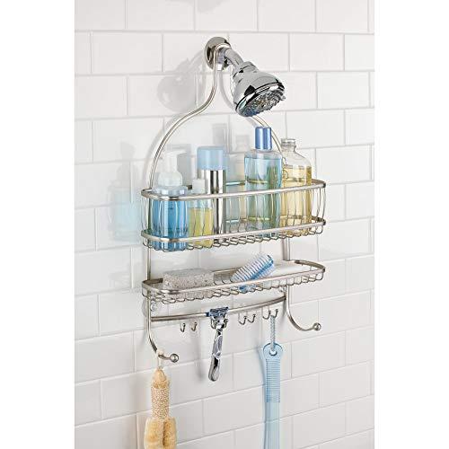 iDesign iDesign York Lyra Jumbo Hanging Shower Organizer - 16" x 4" x 22.5", Satin
