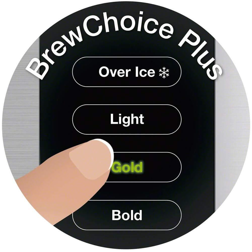 Braun Braun MultiServe Coffee Machine 7 Programmable Brew Sizes / 3 Strengths + Iced Coffee & Hot Water for Tea, Glass Carafe (10-Cup), Stainless Steel, Silver KF9170SI