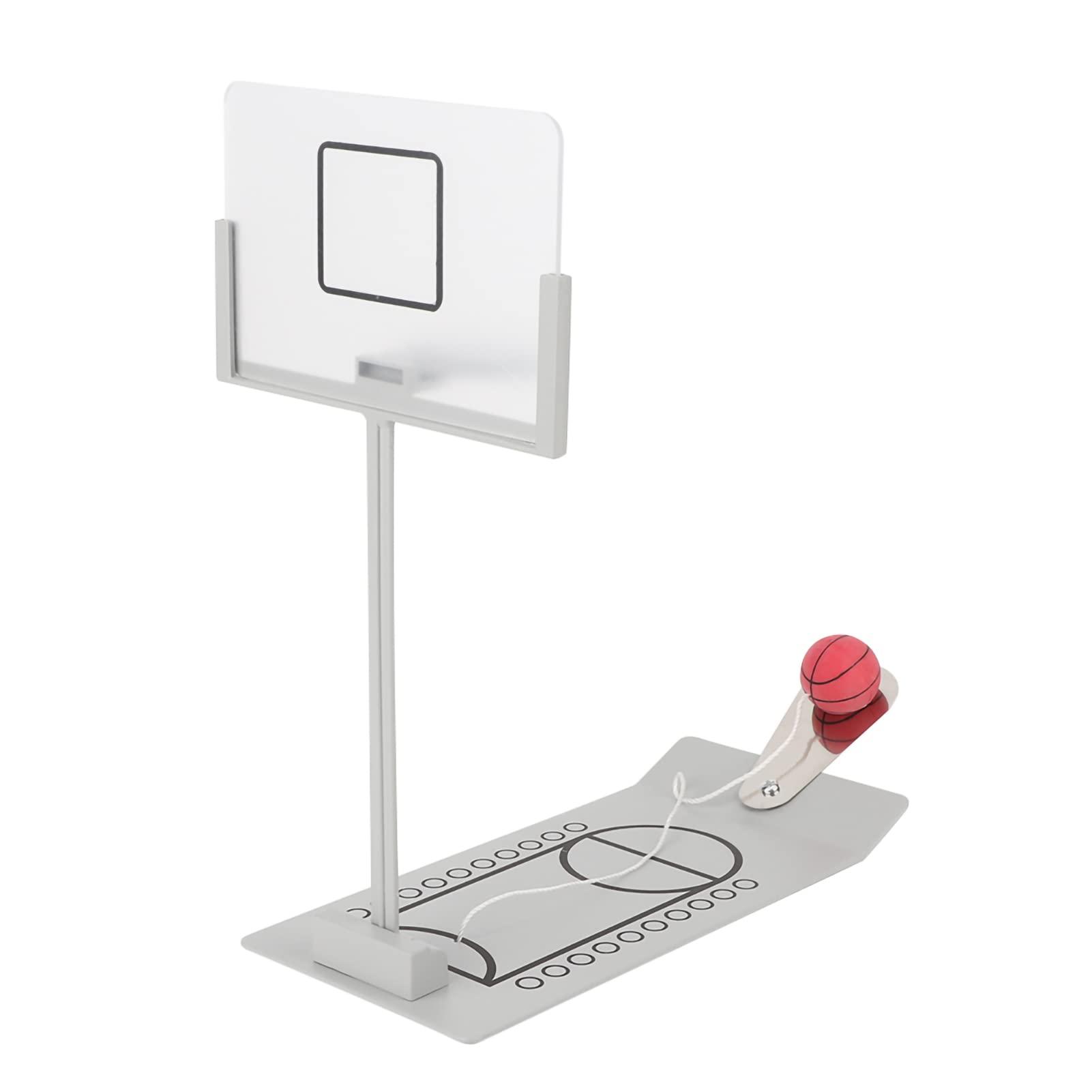 Pilipane Desktop Table Basketball Games Set with Basketball Court,Mini Basketball Hoop, Move Basket, Light and Score Fun Sports Novelty Toy for Birthday Gifts, Mini Basketball Hoop,Desktop Table Basketbal