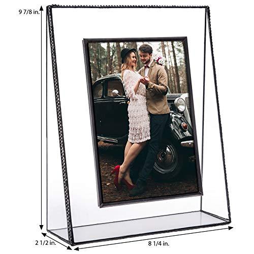 J Devlin Glass Art Glass Picture Frame 5x7 Photo J Devlin Pic 319-57V (5x7 Vertical)