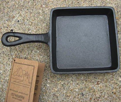 Old Mountain Old Mountain Square Single Serve Cast Iron Skillet - Preseasoned Set of 6