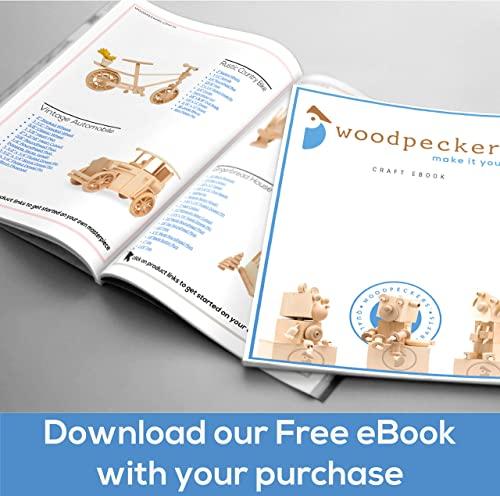 Woodpeckers Wood Finials, 3/4 Inch Tall with 1/4 Inch Hole, Unfinished Wood Finials for 1/4 Inch Dowel Rods, Wood Dowel Caps for Crafts and DIY, Pack of 100 by Woodpeckers