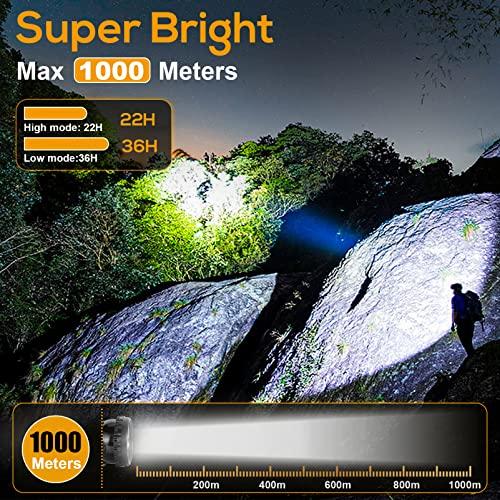 Hunting friends Hunting friends Superbright Mining Headlamp,Rechargeable Mining Light Waterproof Cap Lamp Safety Explosion Rroof Headlight KL6M.Plusfor Hunting Fishing Running