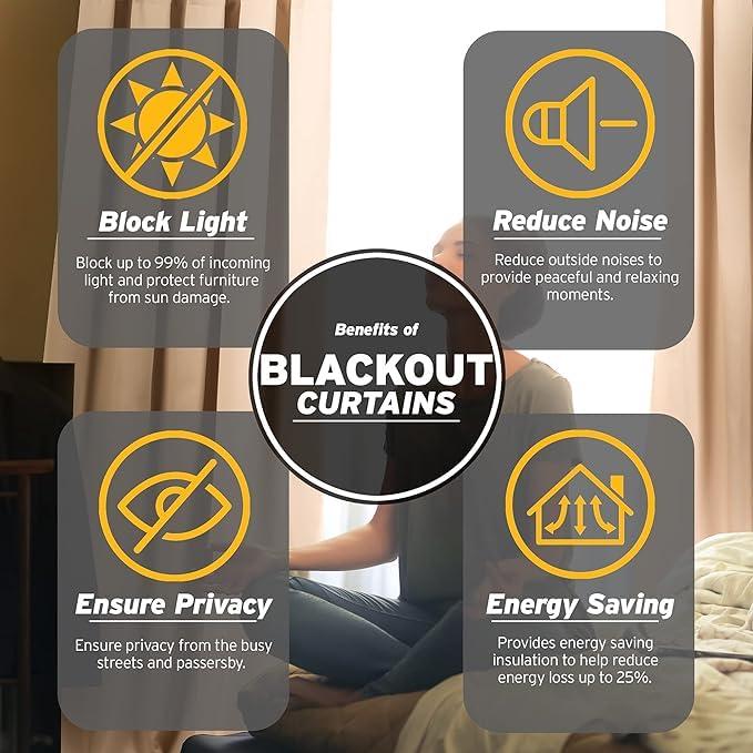 SOFT TOUCH DECOR SOFT TOUCH DECOR Double Pinch Pleated Blackout Curtain - Thermal Insulated - Extra Long Size - Hall/Living Room/Villa/Theatre (Navy Blue 150 Inch Wide by 72 Inch Long - 1 Panel)