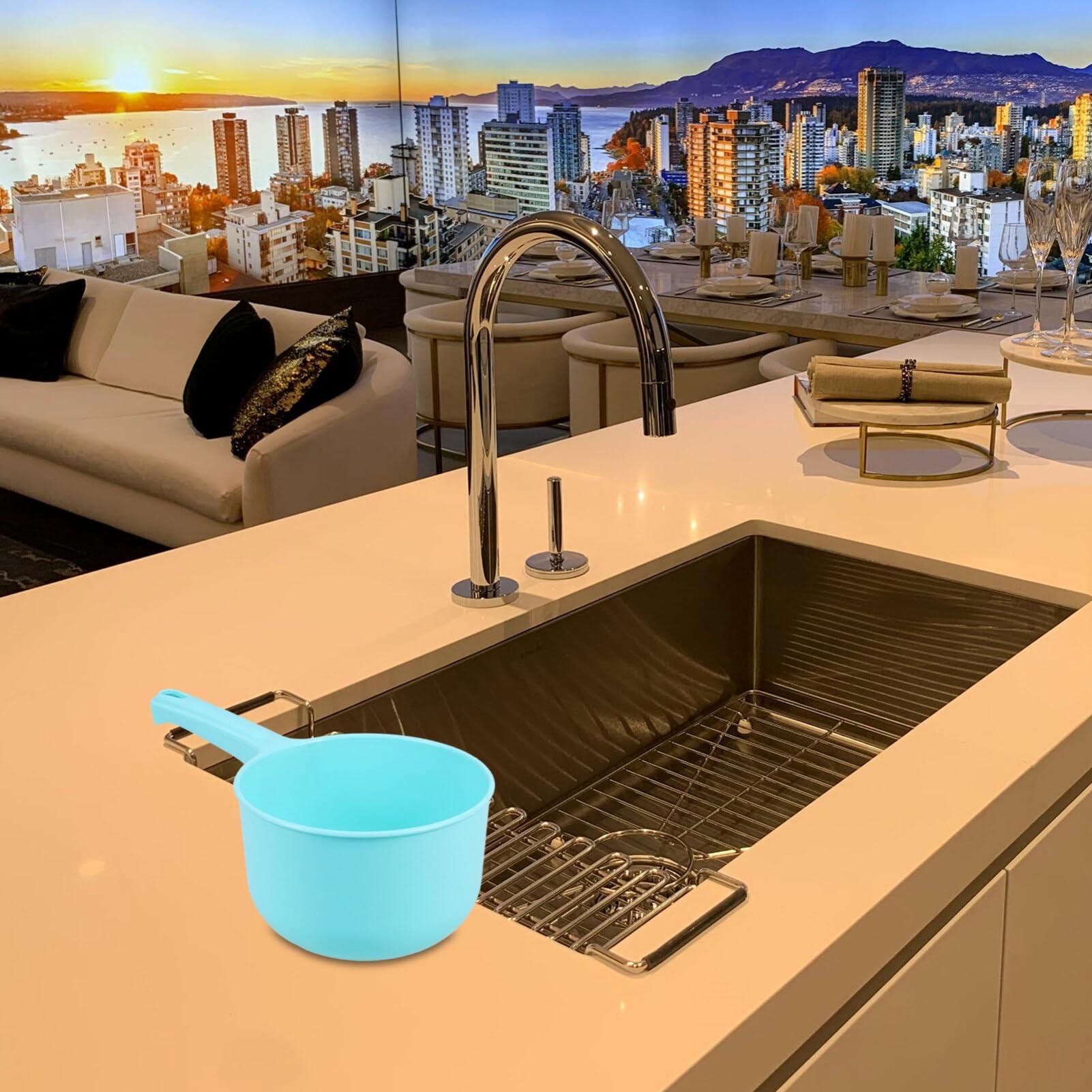 HOLIDYOYO HOLIDYOYO Japanese Plastic Water Ladle Bath Ladle Dippers, 3pcs Washing Spoons Shower Bucket Water Bath Scoop Bathroom Water Scoop Cup Home Essential Kitchen Home Tools