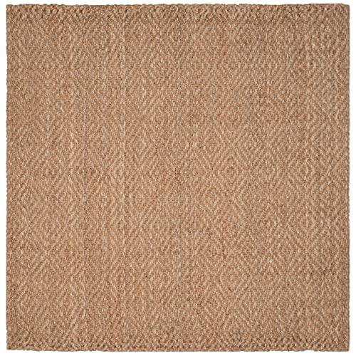 Safavieh SAFAVIEH Natural Fiber Collection Runner Rug - 2\'3\" x 10\', Natural & Black, Handmade Jute, Ideal for High Traffic Areas in Living Room, Bedroom (NF181C)