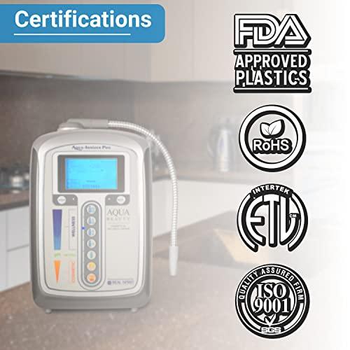 Aqua-Ionizer Pro Aqua Ionizer Deluxe | Water Ionizer | 7 Water Settings | Home Alkaline Water Filtration System | Produces pH 4.5-10.0 Alkaline Water | Up to -600mV ORP | 4000 Liters Per Filter