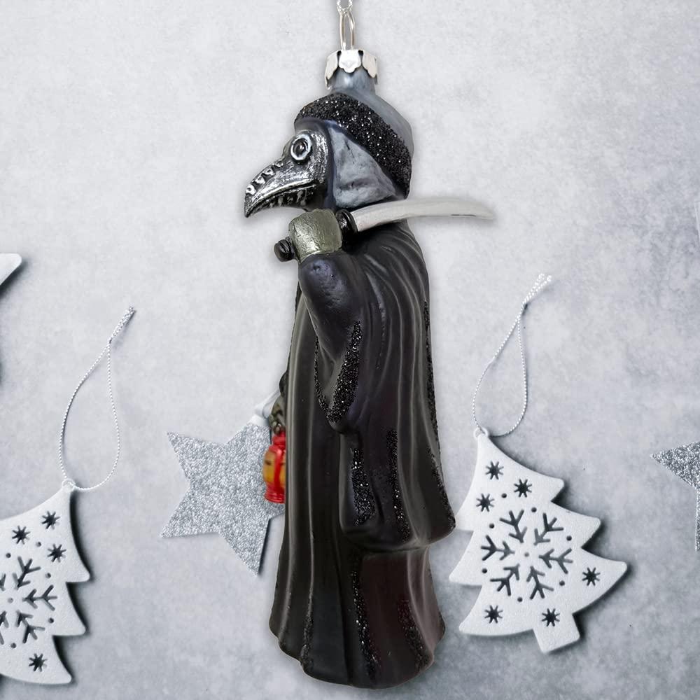 OrnamentallyYou Plague Doctor Glass Christmas Ornament
