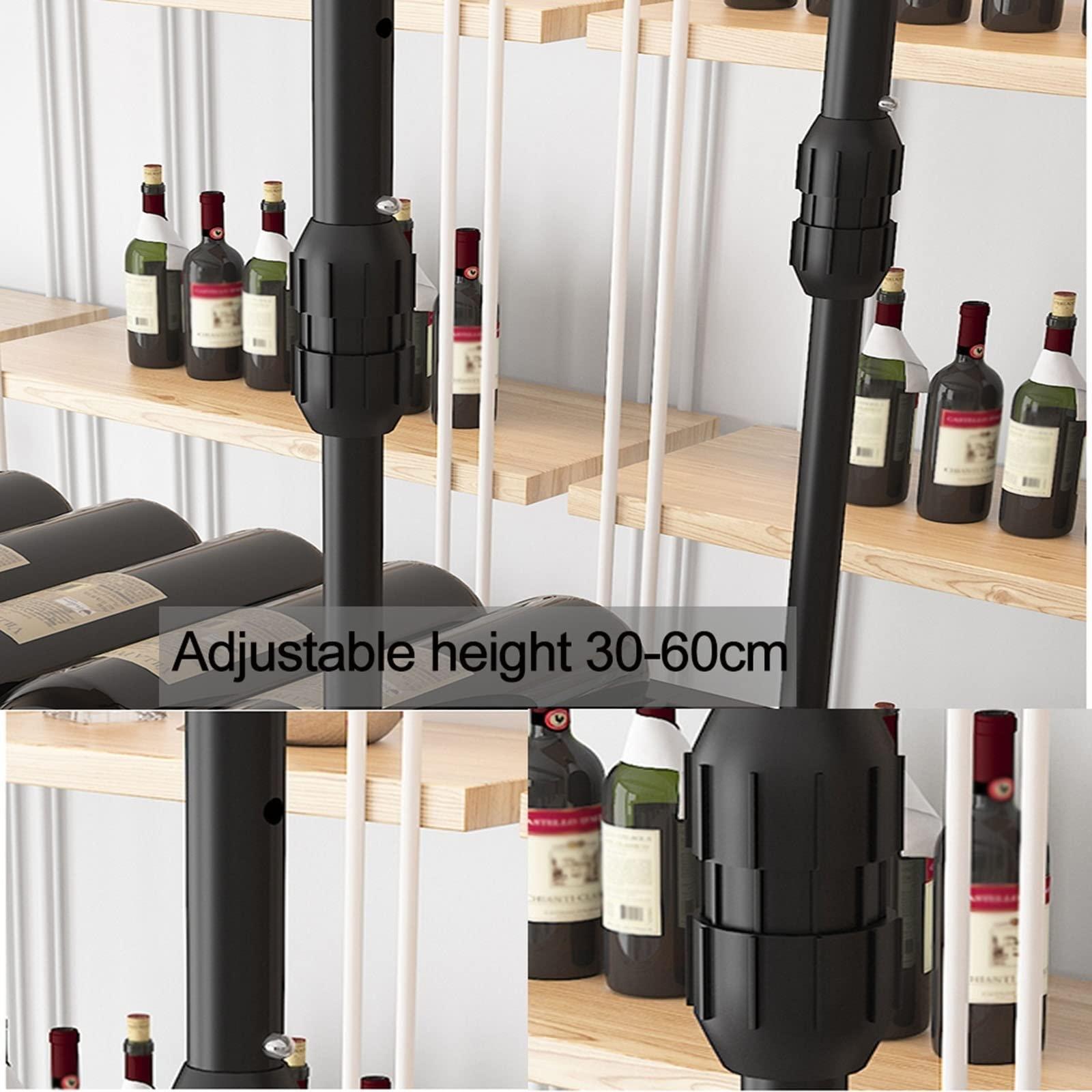 V3VOGUE V3VOGUE Ceiling Wine Glass Rack, Ceiling Mounted Wine Bottle Holder, Hanging Wine Glasses Storage Hanger Organizer, Wine Glass Drying Rack for Kitchen,Bar and Restaurant 80/100/120cm