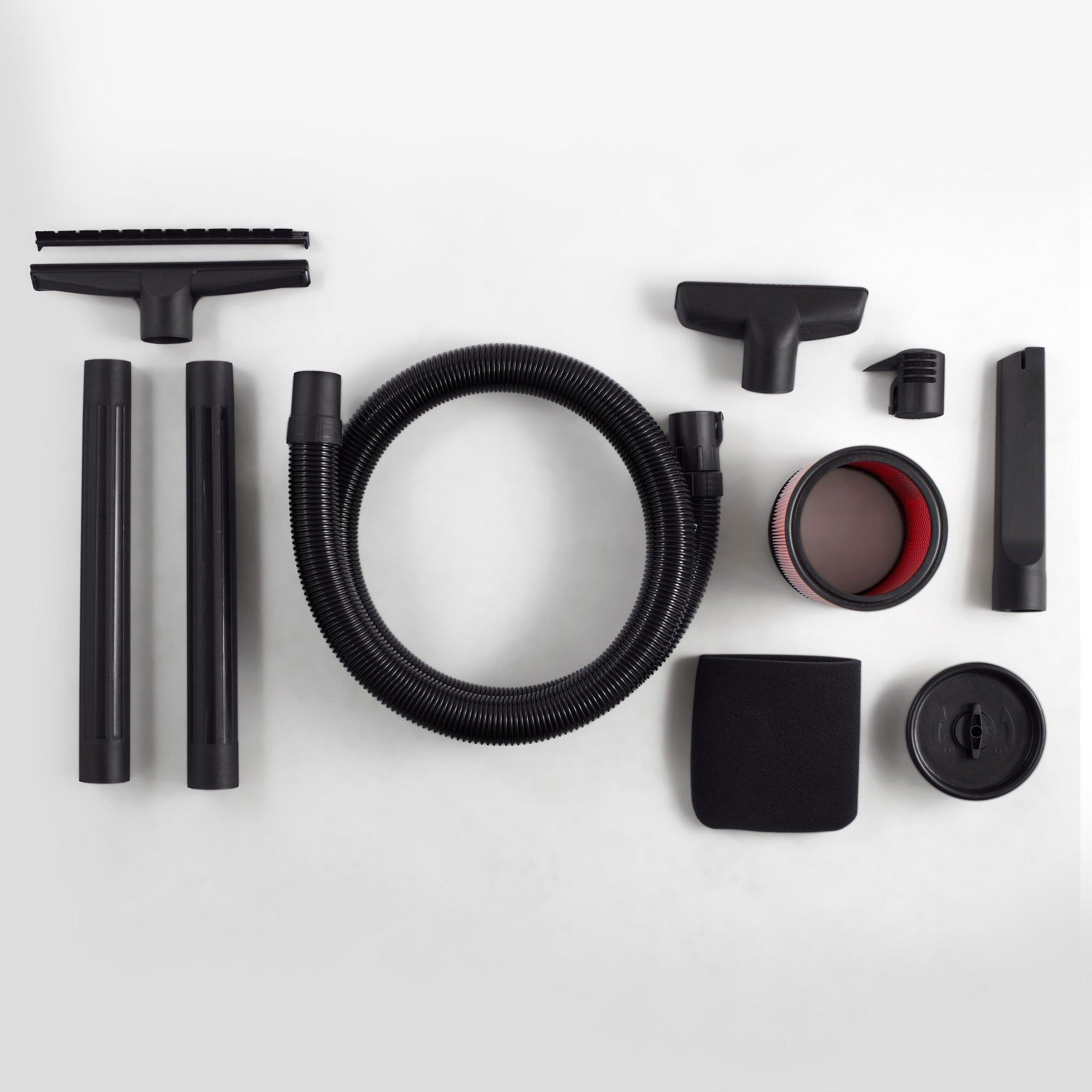 Vacmaster Vacmaster Professional Wet/Dry Vac, 12 Gallon, Beast Series, 5.5 HP 2-1/2\" Hose (VJH1211PF0201) , Black