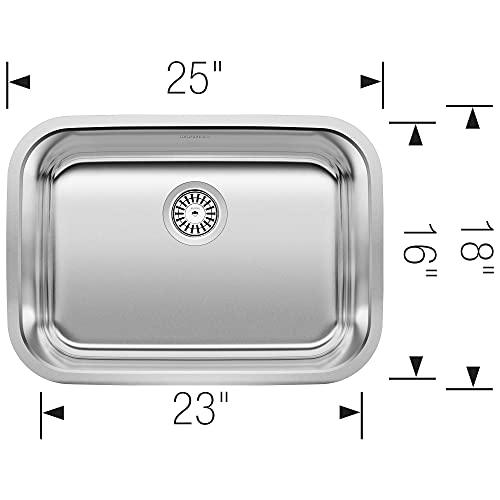 BLANCO BLANCO, Stainless Steel 441025 STELLAR Undermount Kitchen Sink, 25" X 18"