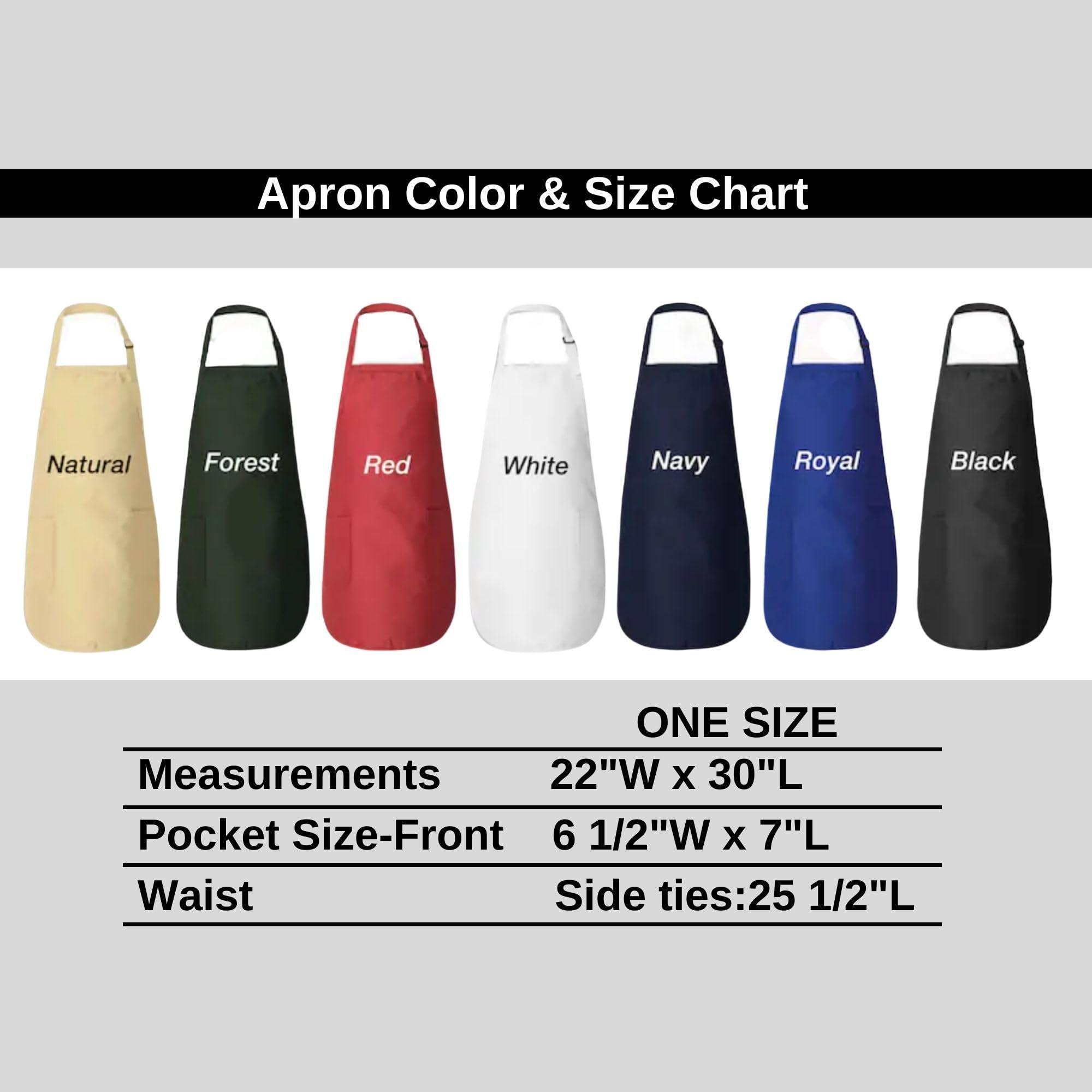 Generic Custom Name Apron, Personalized Apron Gift, Kitchen Apron For Women, Cotton Apron With Pockets, Chef Name Apon, Mother Apron Gift, Housewarming Present