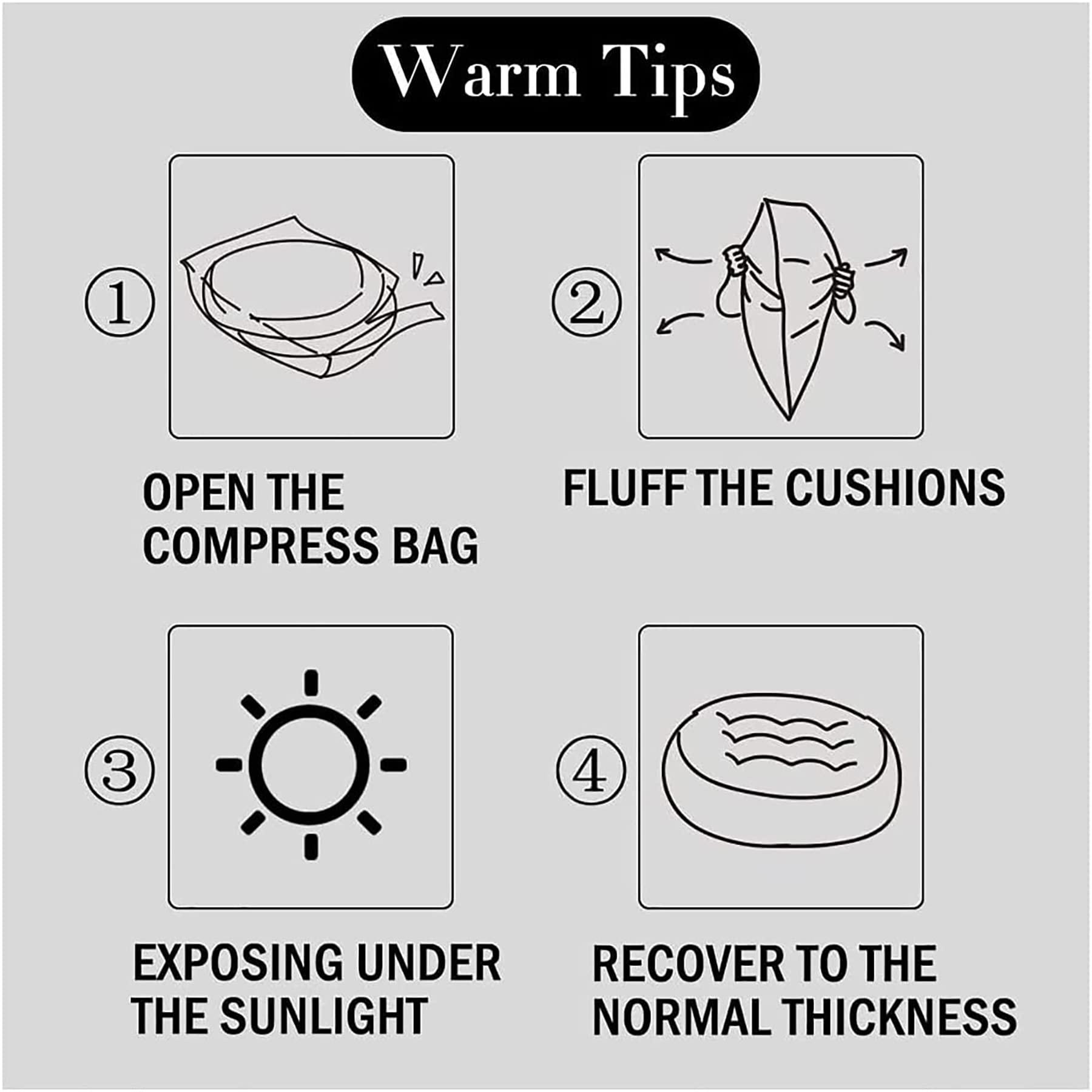 BUENA DECOR Chair Cushions for Dining Chairs 4 Pack - Seat Cushions for Kitchen Chairs, Chair Pads for Dining Chairs, Kitchen Chair Cushions Corduroy and Elastic Pearl Cotton 16x16 (Black, 6)