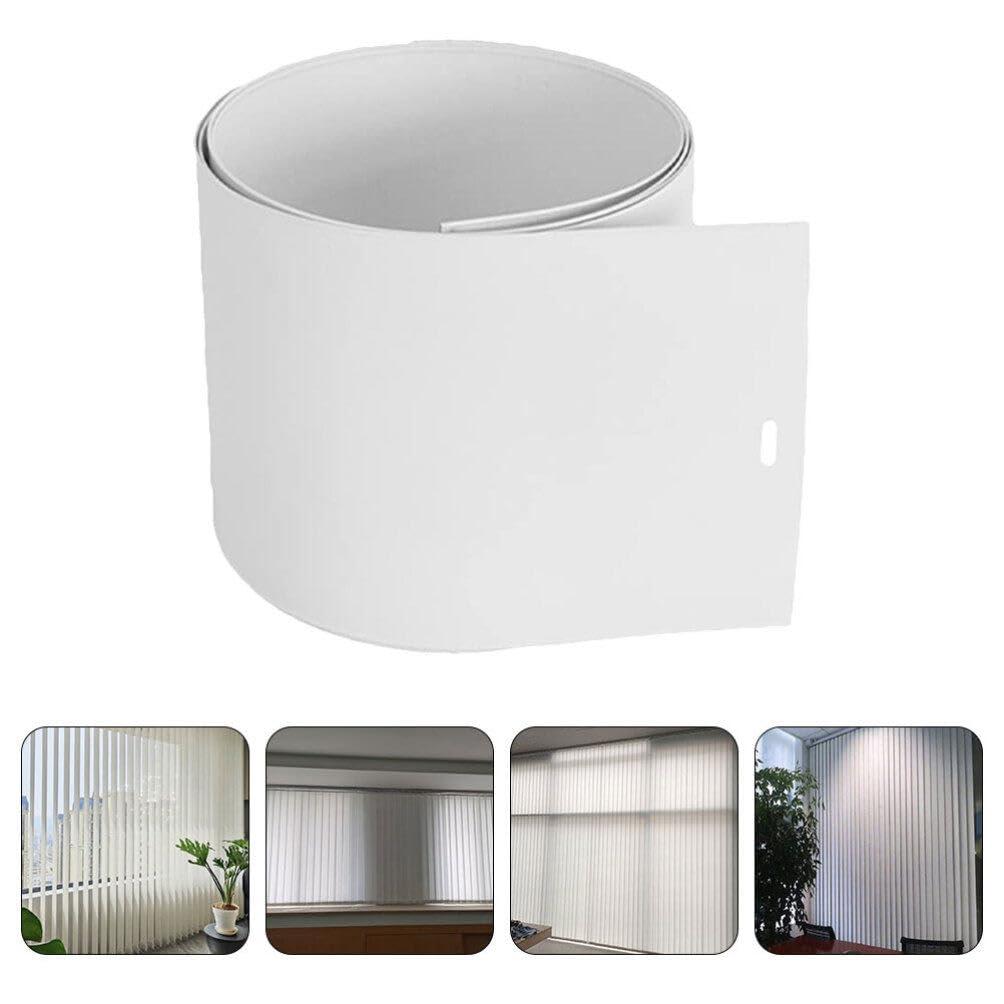 HOLIDYOYO HOLIDYOYO 10pcs Vertical Blinds Replacement Slats Window Blinds Slats for Sliding Door Window Parts Repair Kit White