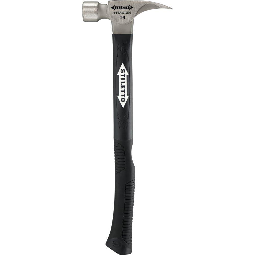 Stiletto Stiletto TI16SC-F 16 oz Ti Smooth Face with Curved Poly-Fiberglass Handle, 18"