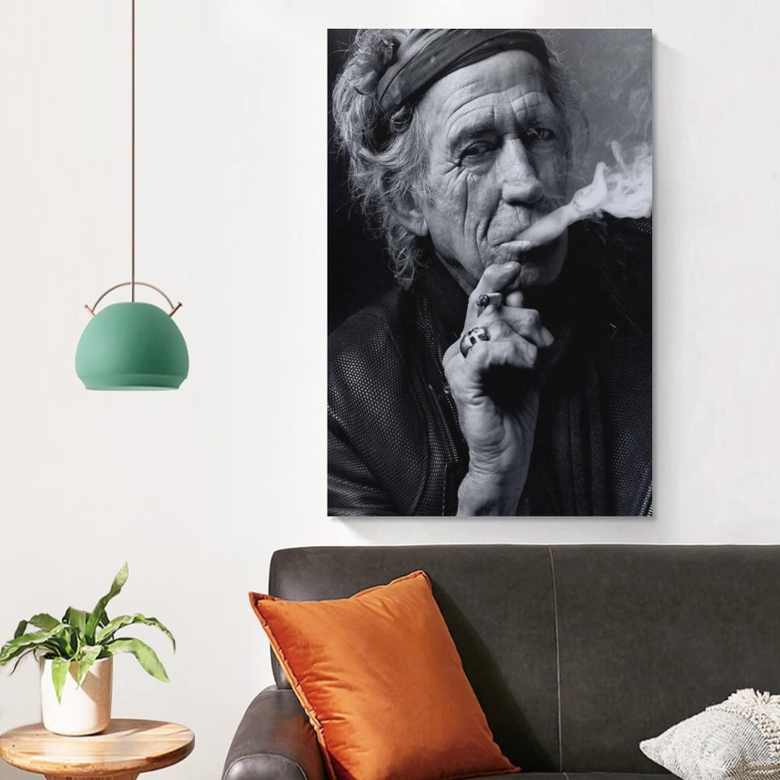 HomeLoft Basics Keith Richards Art Posters Print Photo Art Painting Canvas Poster Home Decorative Bedroom Modern Decor Posters Gifts 16x24inch(40x60cm)