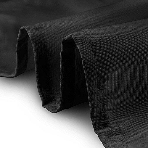Trimming Shop Chancery Chair Cover Round Tablecloth Linen Banquet Poly Seamless Table Cloth 120 Inch Black