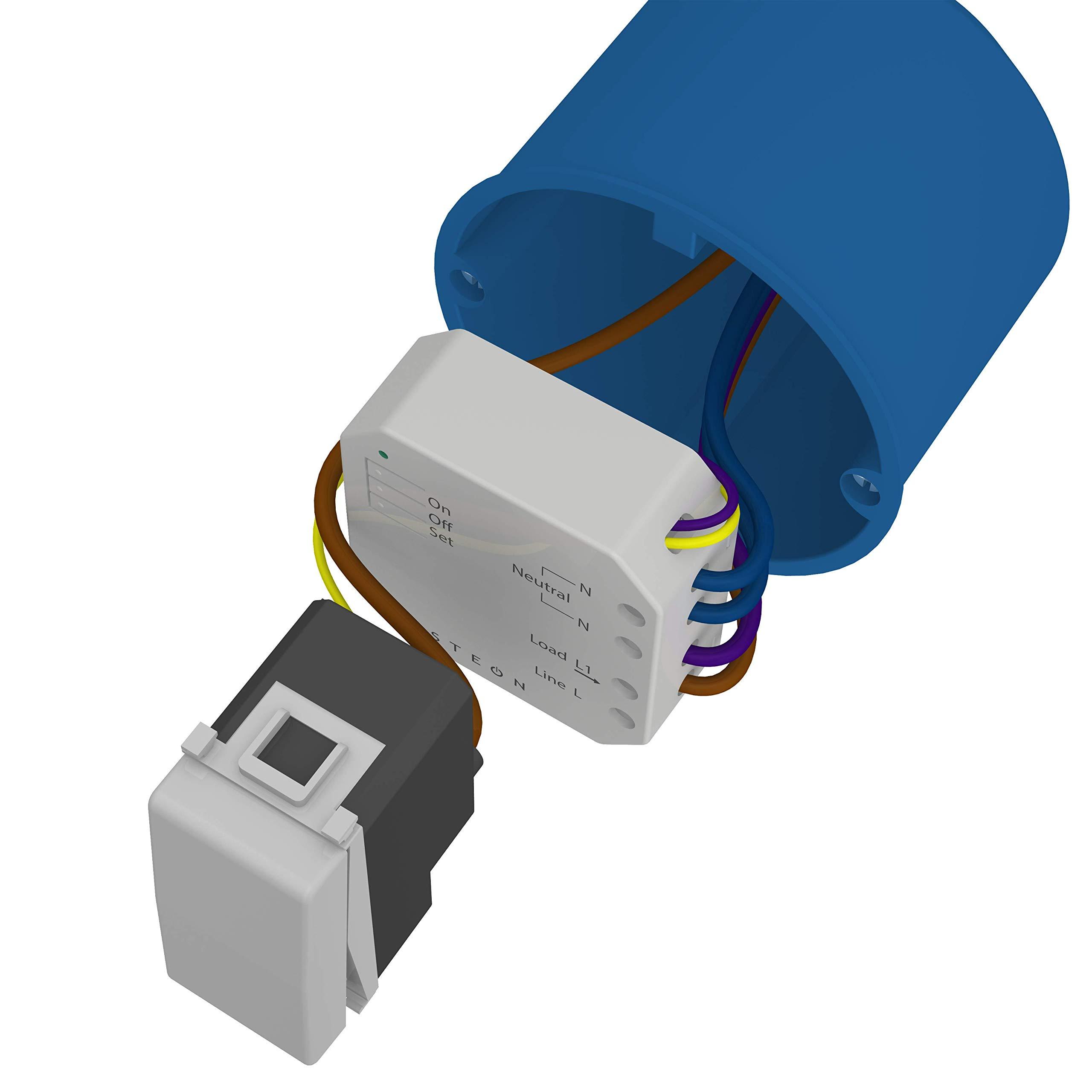 Insteon Insteon Micro Dimmer Switch Adapter, Inline Module, 2442-222 - Insteon Hub Required for Voice Control with Alexa & Google Assistant