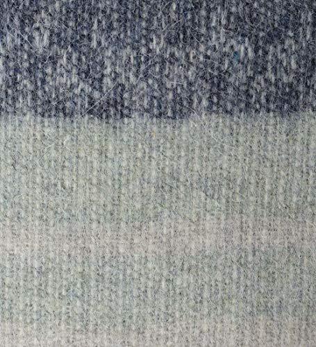 Alpaca Warehouse Alpaca Wool Blanket Throw Cherokee Design for Bed Couch Sofa Soft Warm Peruvian Alpaca Wool Blankets 72\" x 60\" (Combination 24 (Ivory/Gray/Blue))